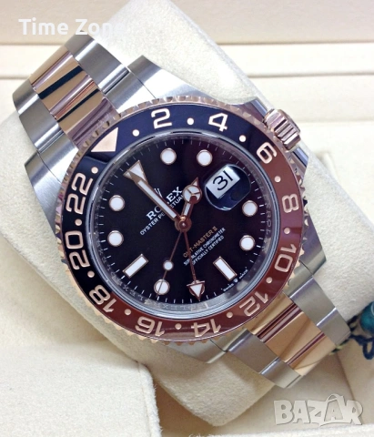 Rolex GMT-Master II 40mm 'Root Beer' Two-Tone Rose Gold Ceramic Automatic Различни Варианти, снимка 3 - Мъжки - 54060889