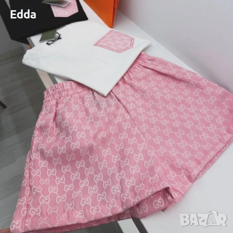 Chanel,fendi,Gucci,celine Комплект ,дънки,къси панталонки , снимка 6 - Комплекти - 51046519