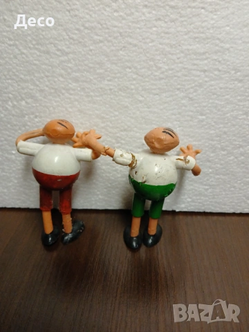 Стари гумени фигурки,двамата глупаци от тримата., снимка 3 - Колекции - 54090086