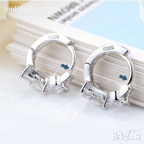 Сребърни обеци - Ангел 925 BX548, снимка 4 - Обеци - 39123099