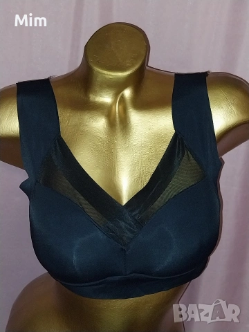  Резервирани XL Черно Микрофибърно бюстие 