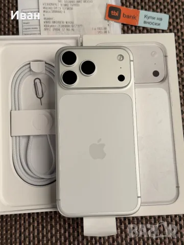 КАТО НОВ❗️256Gb⚠️iPhone 17 Pro Max Silver❗️24м ГАРАНЦИЯ, снимка 2 - Apple iPhone - 55991918