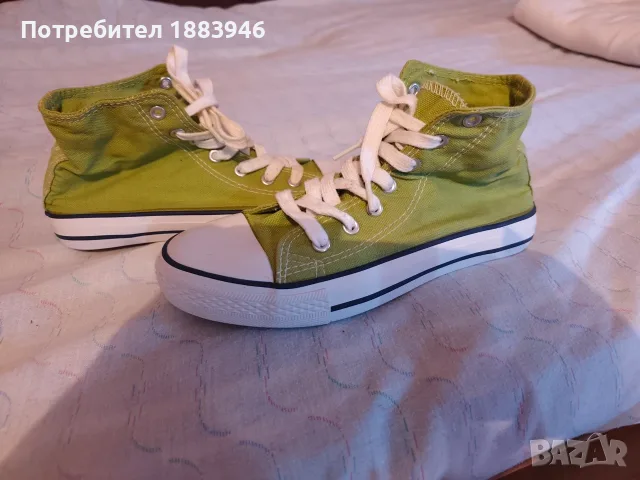 Зелени гуменки кецки, снимка 3 - Кецове - 55713107