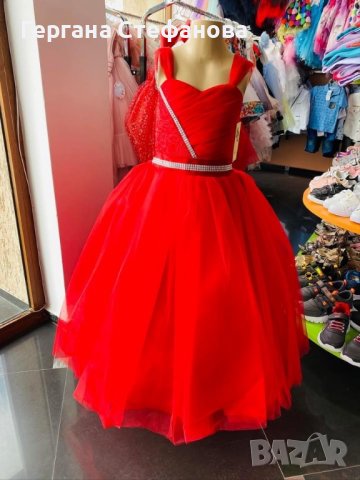 Празнична рокля с обръч Размери -98,104,110,116,128,140 Цена -58 лв, снимка 2 - Детски рокли и поли - 36618011