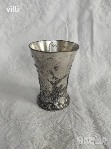Чаша в стил  Secession WMF, снимка 2 - Антикварни и старинни предмети - 39047447