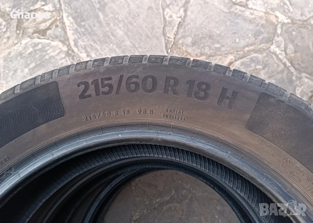 4бр. CONTINENTAL 215/60 R18, на 4 месеца, снимка 6 - Гуми и джанти - 53877108