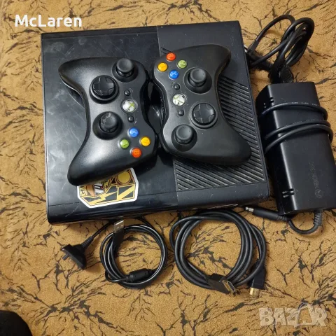 Xbox 360 E 500GB 2 бр джойстика +11игри