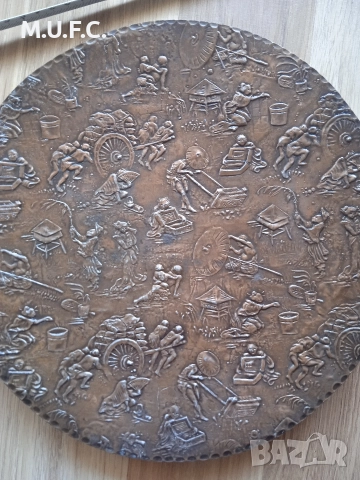 Япония бронзова скулптура 19век.Уникална, снимка 14 - Антикварни и старинни предмети - 52855526