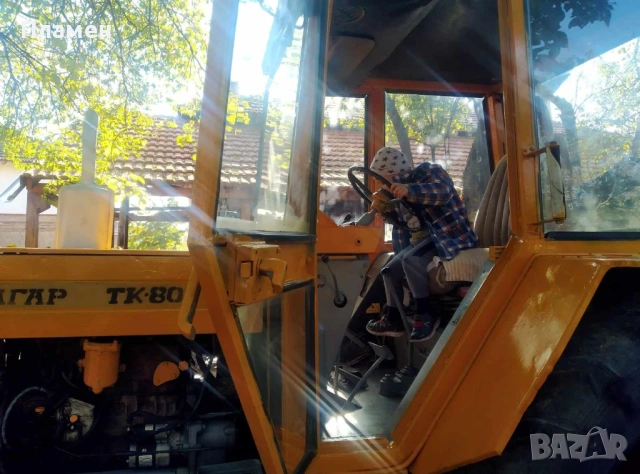 Трактор Булгар ТК-80 + инвентар (ремаркета + 2 бр. плугове) – палиш и работиш 5600 моточаса, снимка 9 - Селскостопанска техника - 54189778