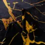 Меко и пухкаво одеяло с модерен черно-златист дизайн
, снимка 2
