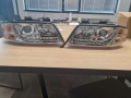 Комплект фарове дневни LED TFL оптика Audi A6 тип 4B 97-01 хром, снимка 1