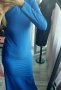 Нова дълга рокля в синьо за повод - 32.00лв., снимка 2
