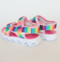 №23-28 *СВЕТЕЩИ* детски сандали за момиче с Цветовете на Дъгата на BUBBLE KIDS, снимка 4