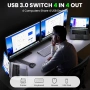 USB 3.0 превключвател, 4 входа 4 изхода, снимка 2