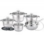 Комплект съдове за готвене Cheffinger 12 части, снимка 2