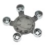 капачки за джанти за АУДИ AUDI 135mm петолъчка сиви комплект , снимка 3