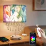 Умна настолна лампа с цветен абажур, USB-C и гласово управление, снимка 1