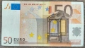 Банкнота с номинал 50 евро от 2002, снимка 1