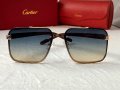 Cartier висок клас мъжки слънчеви очила с дървени дръжки, снимка 2