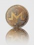 Монеро монета / Monero Coin ( XMR ) - Gold, снимка 2