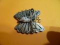 Сребърна брошка Пеперуда, снимка 5