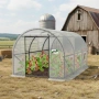 Оранжерия със стабилна поцинкована рамка - професионална защита за вашите култури , снимка 1