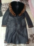 Дамско палто от естествена кожа с прекрасна яка естествен косъм, снимка 11