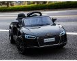 Акумулаторна кола Audi R8 Spyder 12V с меки гуми с Кожена седалка,MP3, Металик , снимка 4