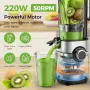 Чисто Нова Бавнопресоваща Сокоизстисквачка Cold Press Juicer YASHE (127 mm Голям Отвор)  , снимка 5