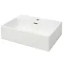 vidaXL Мивка с отвор за кран, керамична, бяла, 51,5x38,5x15 см（SKU: 142346）, снимка 1