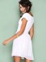 ИЗКЛЮЧИТЕЛНО КРАСИВА бяла рокля с леко отворени рамене - шифон с подплата, снимка 2