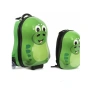 Комплект куфар и раница Дино, За деца, Зелен , снимка 1
