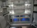 Огромен иноксов комбиниран хладилник с фризер с ледогенератор и студена вода с френско отваряне! , снимка 10