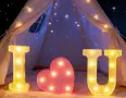 I LOVE YOU LED букви 3 бр, снимка 2