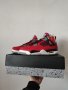 Nike Air Jordan 4 Retro Toro Bravo Red Fire Flames Нови Кецове 42 Размер Номер Мъжки Обувки , снимка 2