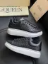 Alexander McQueen Дамски Черни Блестящи Маратонки👟Дамски Спортни Обувки С Брокат Код SEM-449, снимка 2