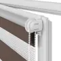 vidaXL Зебра щора 60,9x120 см Ширина на плата 56,7 см цвят кафе, снимка 9
