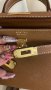 чанта Ермес Mini Kelly 19*Кели*HERMES KELLY 19 CRAIE Epsom Gold Hardware, снимка 9