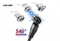 НОВО! 180°-360°-540° Магнитен кабел micro USB, Type C, 8-pin магнитно зарядно, снимка 8