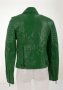 Дамско кожено яке в зелено марка Basics & More - M, снимка 8