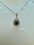 Сребърно колие с мойсанит (диамант) 1 карат, снимка 4