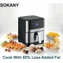 Air Fryer - ЕЪРФРАЙЪР 7 литра Sokany, снимка 4