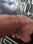 Гривни със златни топчета 14 ct и естествен Хематит unisex, снимка 1
