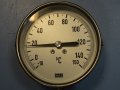 биметален термометър Wika thermometer ф100mm, -10/+150°C, L-30mm, снимка 2