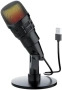 Нов USB кондензаторен микрофон RGB за PC Mac PS4 PS5 стрийминг подкаст YouTube, снимка 1