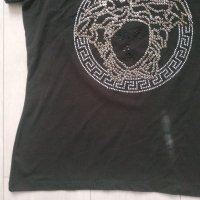 Дамска памучна тениска Versace размер ХL, снимка 4 - Тениски - 37698288