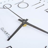 Стенен часовник декоративен модерен кръгъл , безшумен, без тиктакане, 10-инчов, с батерии, бял, снимка 3 - Стенни часовници - 44438075