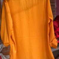Жълто оранжева блуза, размер М/Л, снимка 4 - Други - 34100814