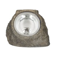 Градински фенер, Слънчев LED фенер ,камък 14,5x12,5x11 см, снимка 2 - Външни лампи - 40399372