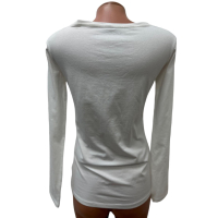Дамска Нова блуза GUESS размер M бяло и червено, снимка 3 - Блузи с дълъг ръкав и пуловери - 44570344
